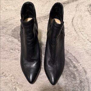 Splendid Black Leather Ankle Booties